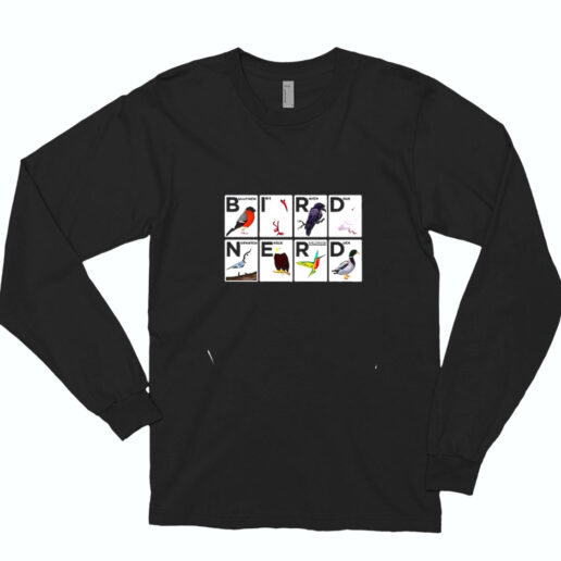 Bird Nerd Watching Vintage Essential Long Sleeve Shirt