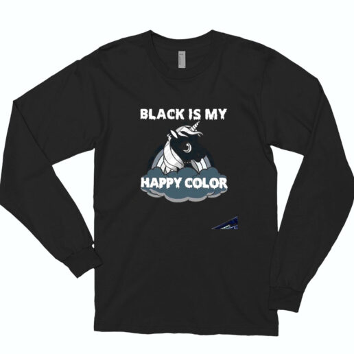 Black Is My Happy Color Essential Long Sleeve Shirt