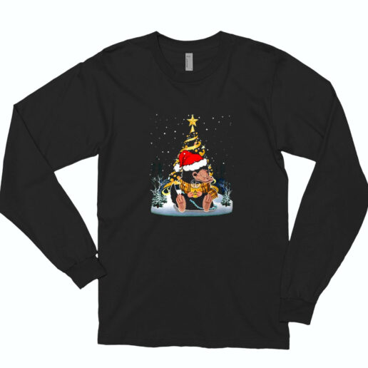 Christmas Tree Under Snow Niffler Santa Hat Essential Long Sleeve Shirt