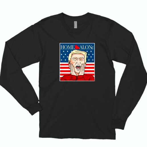 Donald Trump Home Alone Caricature Essential Long Sleeve Shirt
