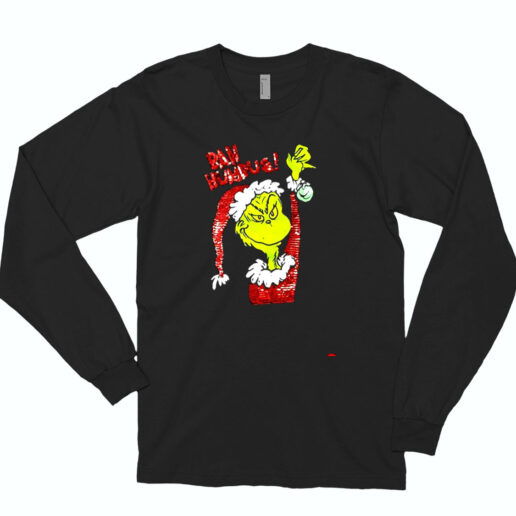 Dr. Seuss The Grinch Girls Kids Christmas Essential Long Sleeve Shirt