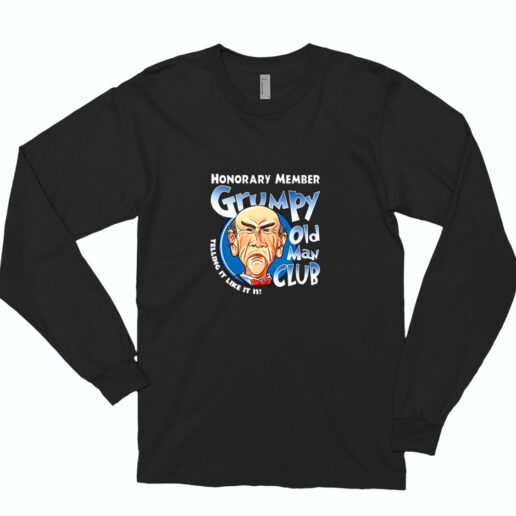 Honorary Member Grumpy Old Man Club Walter The Puppet Essential Long Sleeve Shirt