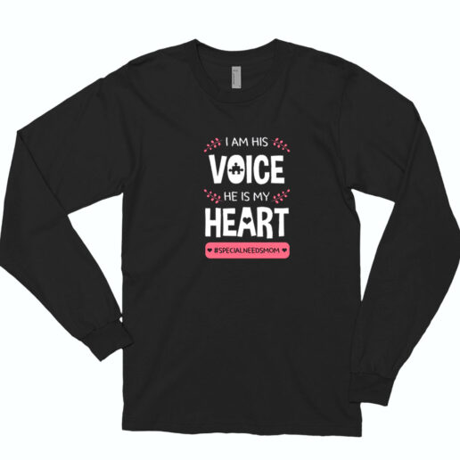 I Am His Voice He Is My Heart Essential Long Sleeve Shirt