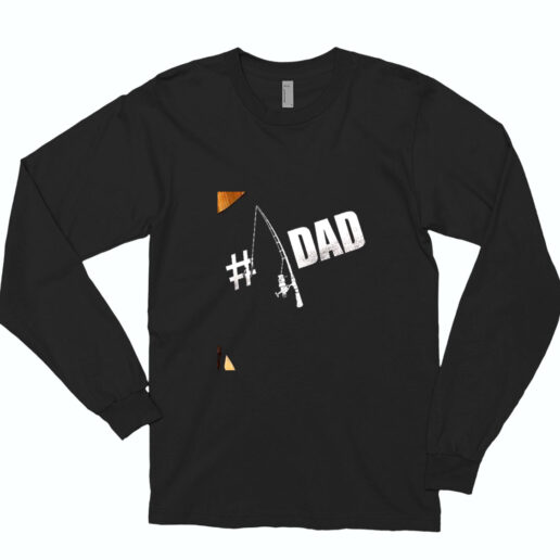 Ishing Dad Shirt Dad Number 1 Essential Long Sleeve Shirt