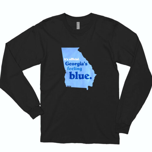 Its Official Georgias Feeling Blue 2020 Map Essential Long Sleeve Shirt