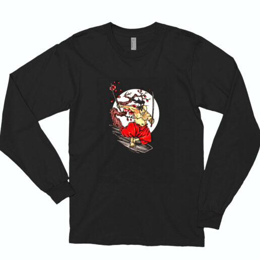 Japanese Samurai Katanas And Tattoos Essential Long Sleeve Shirt