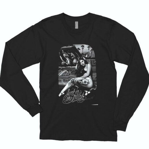 Junk In The Trunk Lowrider Chicano Art David Gonzales Essential Long Sleeve Shirt