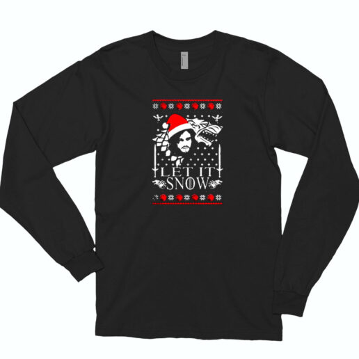 Let It Snow Game Of Thrones Essential Long Sleeve Shirt