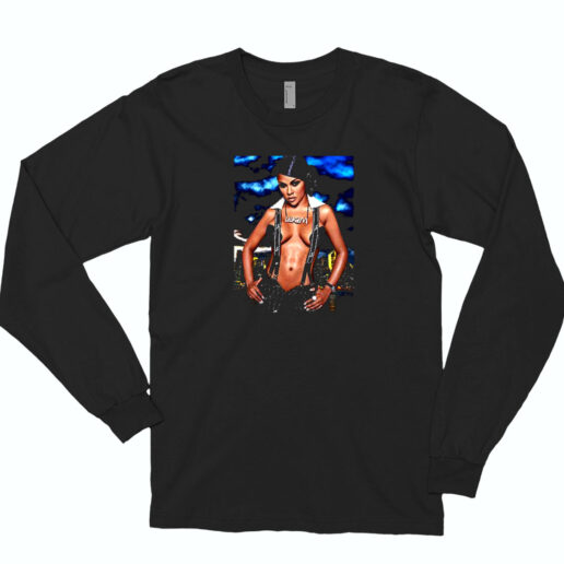 Lil Kim Rapper Hip Hop Sexy Photos Essential Long Sleeve Shirt