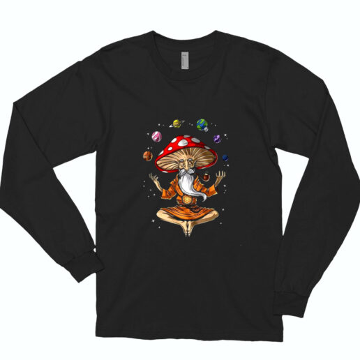 Magic Mushroom Mediation Essential Long Sleeve Shirt