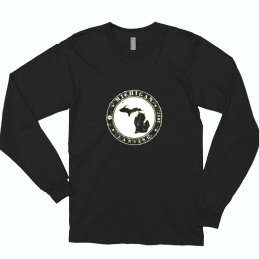 Michigan Lansing Retro Essential Long Sleeve Shirt