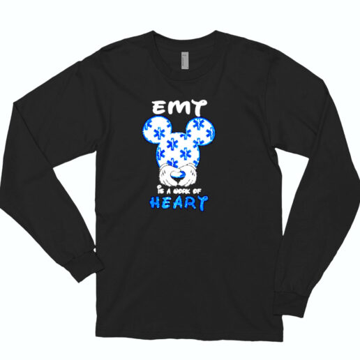 Mickey Mouse Emt Is A Work Of Heart Essential Long Sleeve Shirt