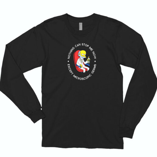 Mr Burns Microscopic Germs Essential Long Sleeve Shirt