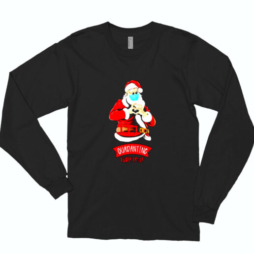 Peace Love Quarantine Christmas Essential Long Sleeve Shirt