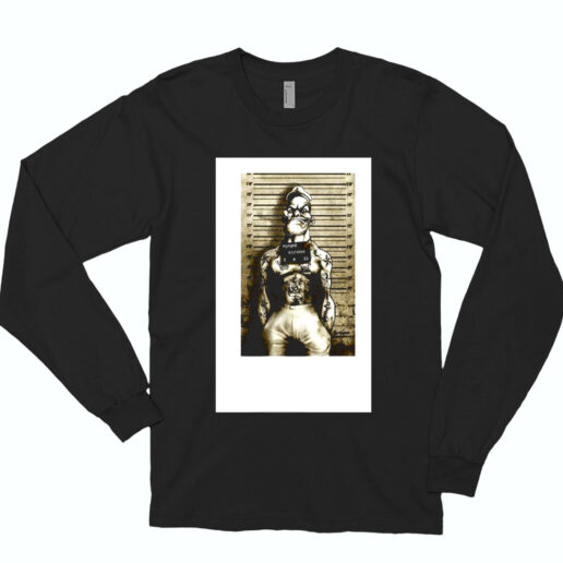 Popeye Tattoo Mugshot Poster Essential Long Sleeve Shirt