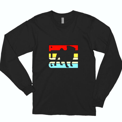 Retro Pug Logo Essential Long Sleeve Shirt