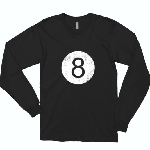 Retro Vintage 8 Ball Logo Essential Long Sleeve Shirt