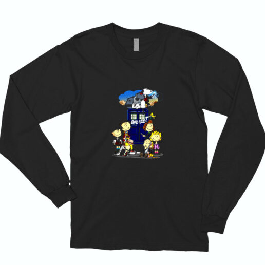 Snoopy Bad Dog Doctor Who Mashup Christmas Essential Long Sleeve Shirt