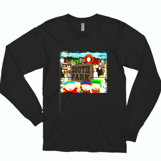 South Park Tv Show Poster Essential Long Sleeve Shirt