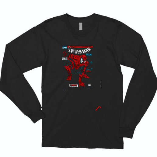 Spiderman Comic Book Essential Long Sleeve Shirt