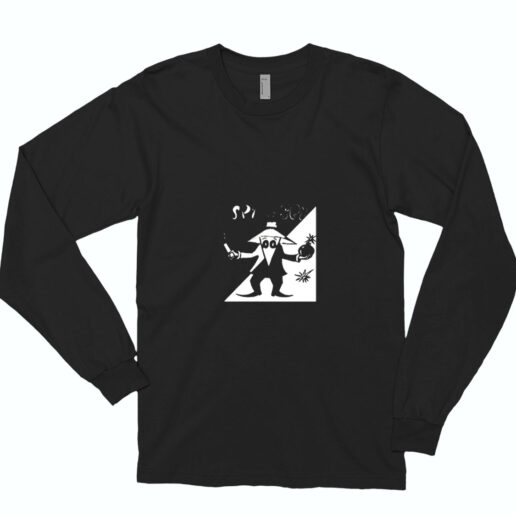 Spy Vs Spy Megazine Funny Cartoon Essential Long Sleeve Shirt