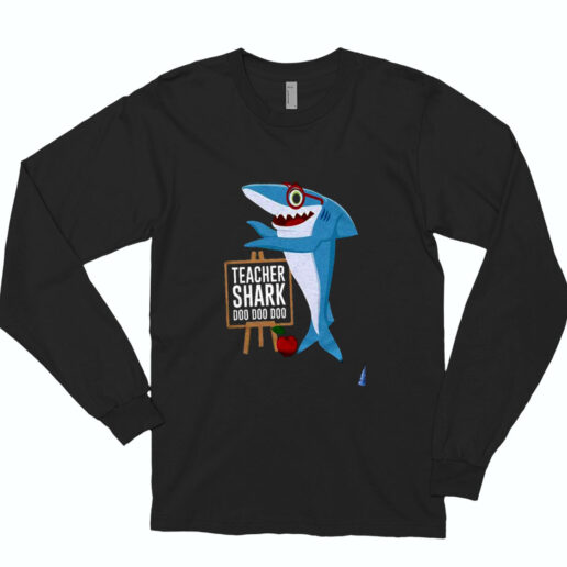 Teacher Shark Doo Doo Doo Essential Long Sleeve Shirt