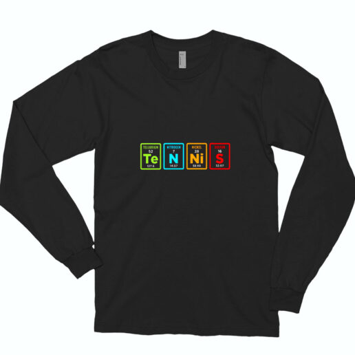 Tennis Periodic Table Gaming Essential Long Sleeve Shirt