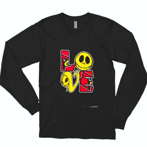 The Angry Birds Jack Skellington And Sally Love Essential Long Sleeve Shirt