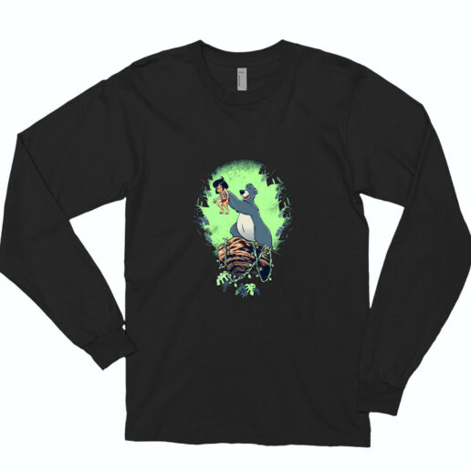 The Jungle Book Baloo And Mowgli Lion King Essential Long Sleeve Shirt