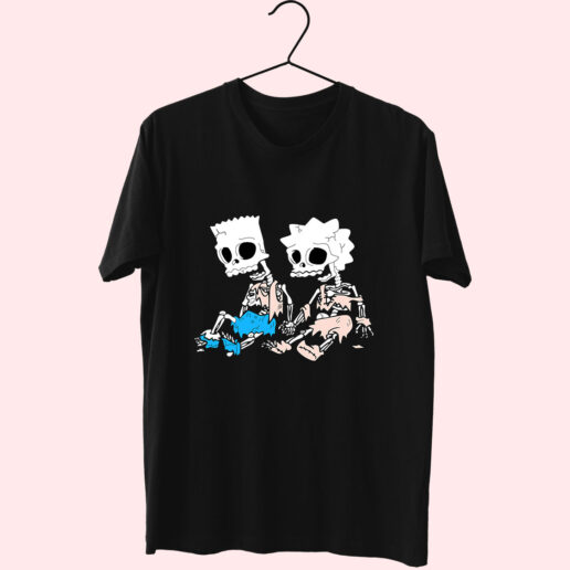 The Simpsons Bart And Lisa Skeletons Essential T Shirt