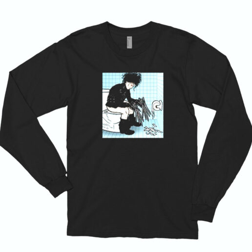 The Struggle Of My Life Edward Scissorhands Art Funny Movie Black T Shirt S 6xl Essential Long Sleeve Shirt