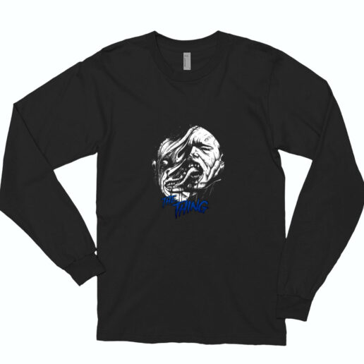 The Thing Assimilating Human Horror Essential Long Sleeve Shirt