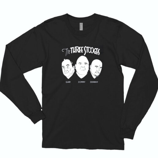 The Three Stooges Gar Jimmy Johnny Essential Long Sleeve Shirt